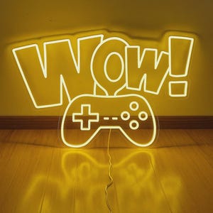 Game room neon light - Custom neon sign for game room - Gamer neon light - Personalized gamer sign - LED neon sign for gamers.