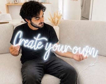 Custom LED Neon Sign, Personalized Name Light, Bedroom Wall Decor