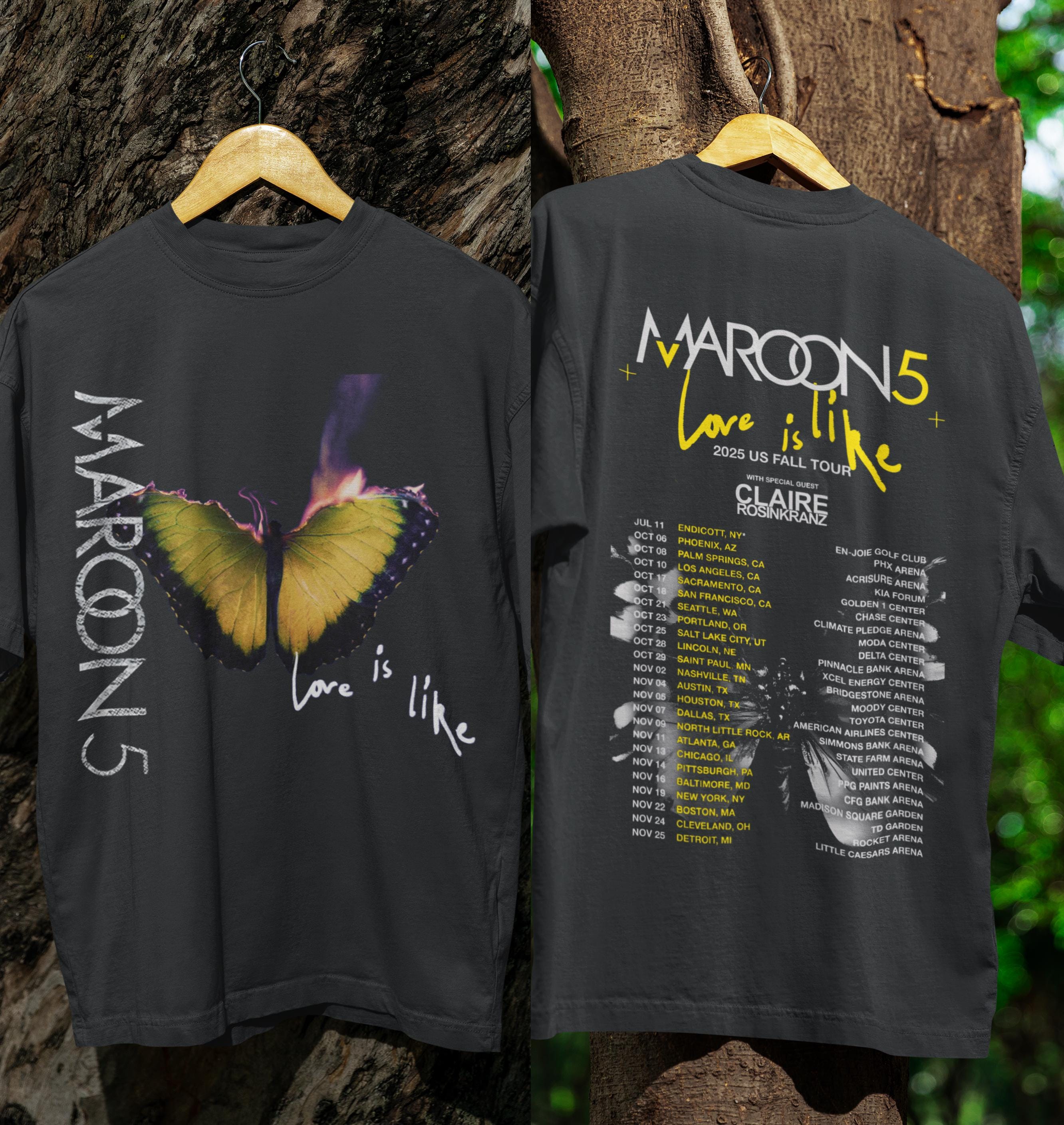 World Tour T Shirt Maroon Buy Maroon Band Tee Online In India India