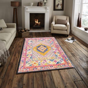 Vintage rug,Pink Vintage Rug,Boho Rug,Shabby Chic Decor,Faded Vintage Carpet,Pink Area Rug,Soft Pink Rug,Blush Rug,Pastel Rug,