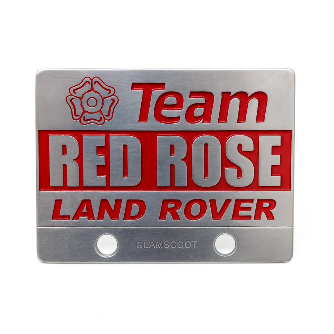 Red Rover Rose Vintage Emblem Team Red Rose Land Rover Emblem 7.5 Cm Alloy Grille ...