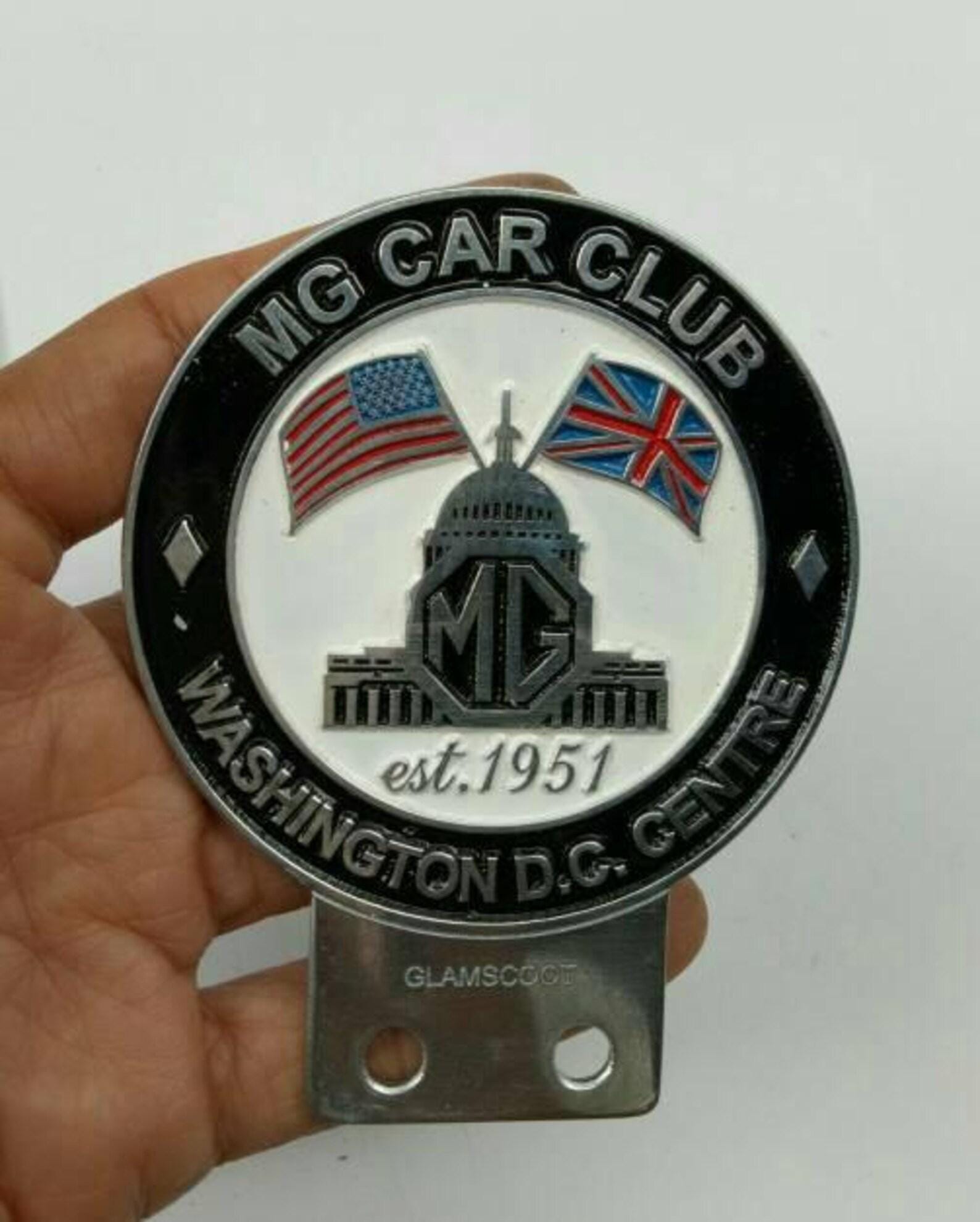 ヴィンテージ MG カークラブ グリルバッジ - ワシントン DC センター
