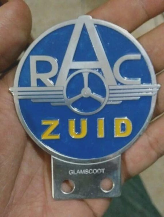 ヴィンテージ RAC ZUID カークラブバッジ クラシック合金 自動車 
