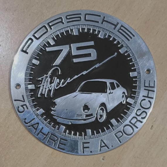 ヴィンテージ ポルシェ 75th Jahre 記念 グリル バッジ F.A. ポルシェ