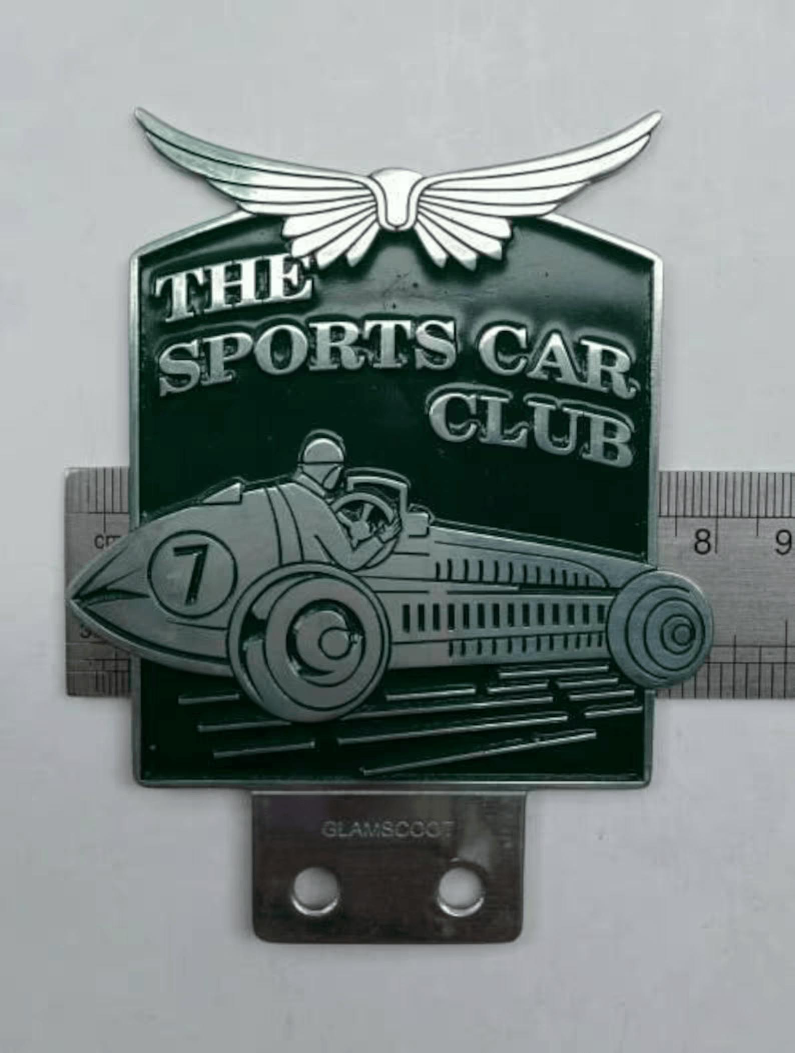 Vintage Car British Racing & Sports Car Club Badge / Front Grill Decal Brass