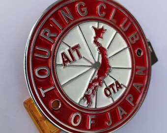 Vintage Touring Club of Japan Badge Classic Motorcycle Car Emblem