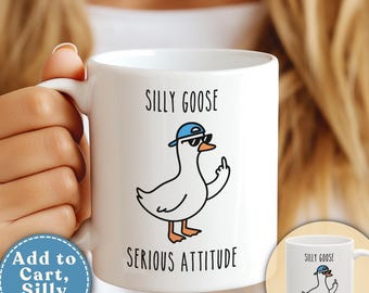 Silly Goose Gift Mug, Funny Meme Mug, Funny Coffee Mug Gift, Funny Coworker Gift, Silly Goose Coffee Cup, Coffee Tea Lover Gift