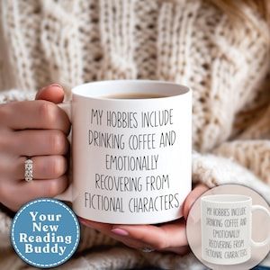 For People Who Love Books and Coffee, Funny Coffee Mug for Readers, Coffee Mug for Book Lovers, Reader Coffee Gift, Mug for Book Lover
