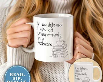 Funny Coffee Mug for Readers, Book Club Hostess Gift, Coffee Mug for Book Lovers, Reader Coffee Gift, Teacher Book Lover Gift, Literacy Mugs