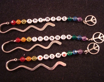 Personalized beaded bookmarks
