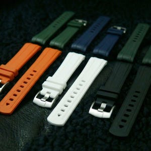 Correa de caucho FKM para Omega Moonswatch / X Swatch / Seamaster de 20 mm.
