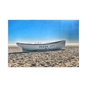 Beach Canvas Art: Jersey Shore Coastal Wall Decor, Ocean City Print