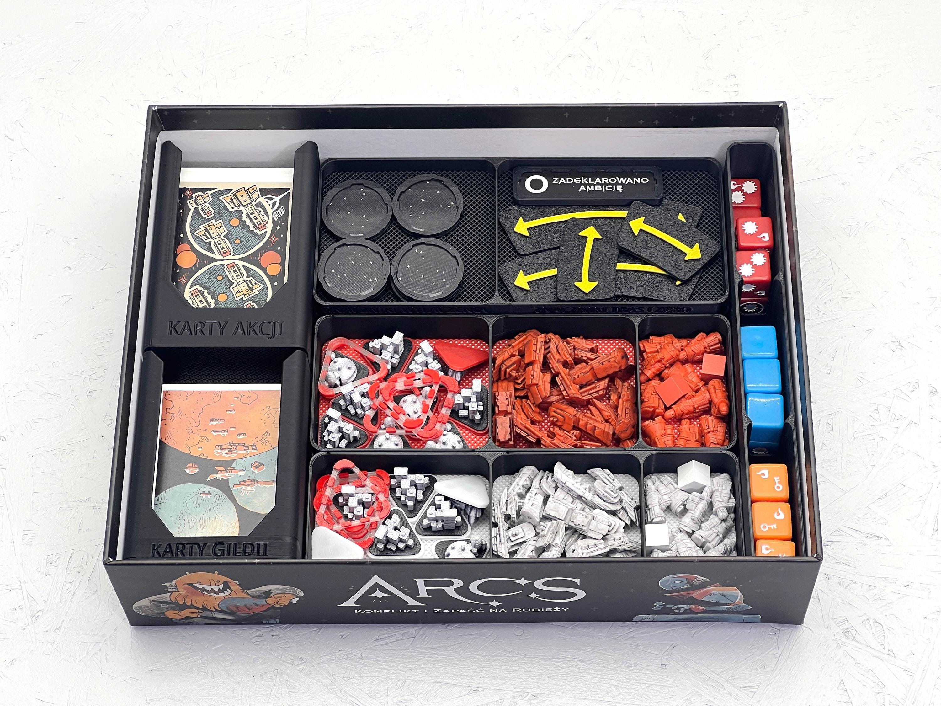 arcs board game card sleeves Mayday Games Arcs: Conflict and Collapse in the Reach + Leaders & Lore, and Blighted Reach -Standard Compatible Sleeve Bundle : Toys & Games Game not included ARCS - The Dicetroyers
