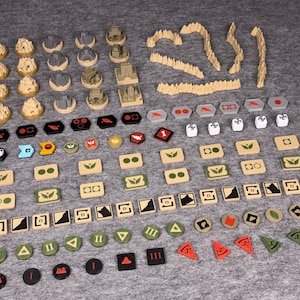Byggnader, tokens, berg för Dune: War for Arrakis