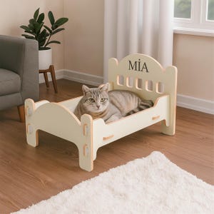 Wooden Cat Bed Plans | DIY Cat Furniture | Laser Cut STL DXF  | Modern Cat House Drawing