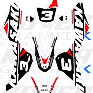 KAWASAKI Kover graphik stickers Deco kit KXF450 2024/2025 motorcycle sticker deco kit stickers
