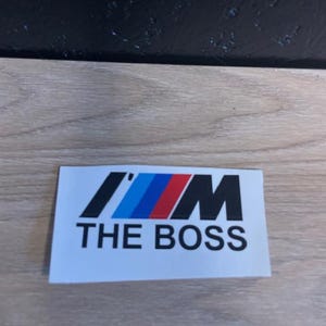 BMW Vinyl Sticker with Logo: Custom Motorcycle and Car Sticker for Racing Enthusiasts