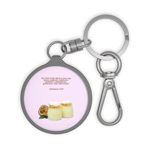 Inspirational Keyring Tag, Motivational Gift, Bible Verse Keychain, Christian Accessory, Faith-Based Decor