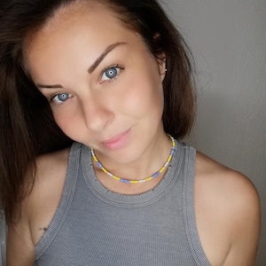 colorful choker necklace
