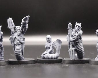 Undines en vismensen, speelfiguren voor rollenspellen