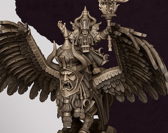 Grote Tovenaar van Marduk op Lamassu