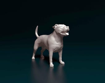 Staffordshire Bull Terrier Figurine | Custom Staffy Sculpture | Pet Memorial Statue and Dog Lover Gift Decor