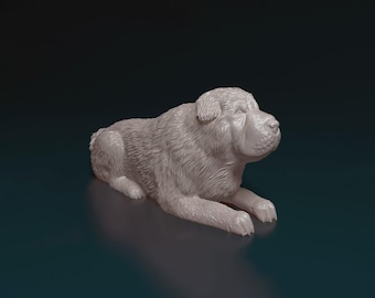 Shar Pei Bear dog Figurine Dog | Minimalist Home Decor | Pet Memorial Statue | DIY or Custom Paint Sculpture | Cake Top