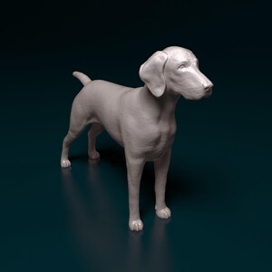 Deutsch Kurzhaar Minimalist Dog Statue – Paintable Dog Figurine, Unique Gift, Dog Memorial Sculpture, Home Decor or Cake Topper