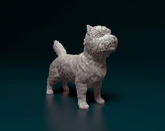 Cairn Terrier Figurine | Custom Sculpture | Pet Memorial Statue and Dog Lover Gift