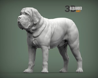 Custom English Mastiff Sculpture, Personalized Giant Dog Statue, Molosser Breed Gift, Guardian Memorial, Gentle Giant Art, Companion Decor