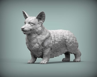 Pembroke Welsh Corgi Figurine | Custom Corgi Sculpture | Pet Memorial Statue and Dog Lover Gift