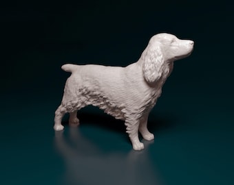 English Cocker Spaniel Figurine | Custom Spaniel Sculpture | Pet Memorial Statue and Dog Lover Gift