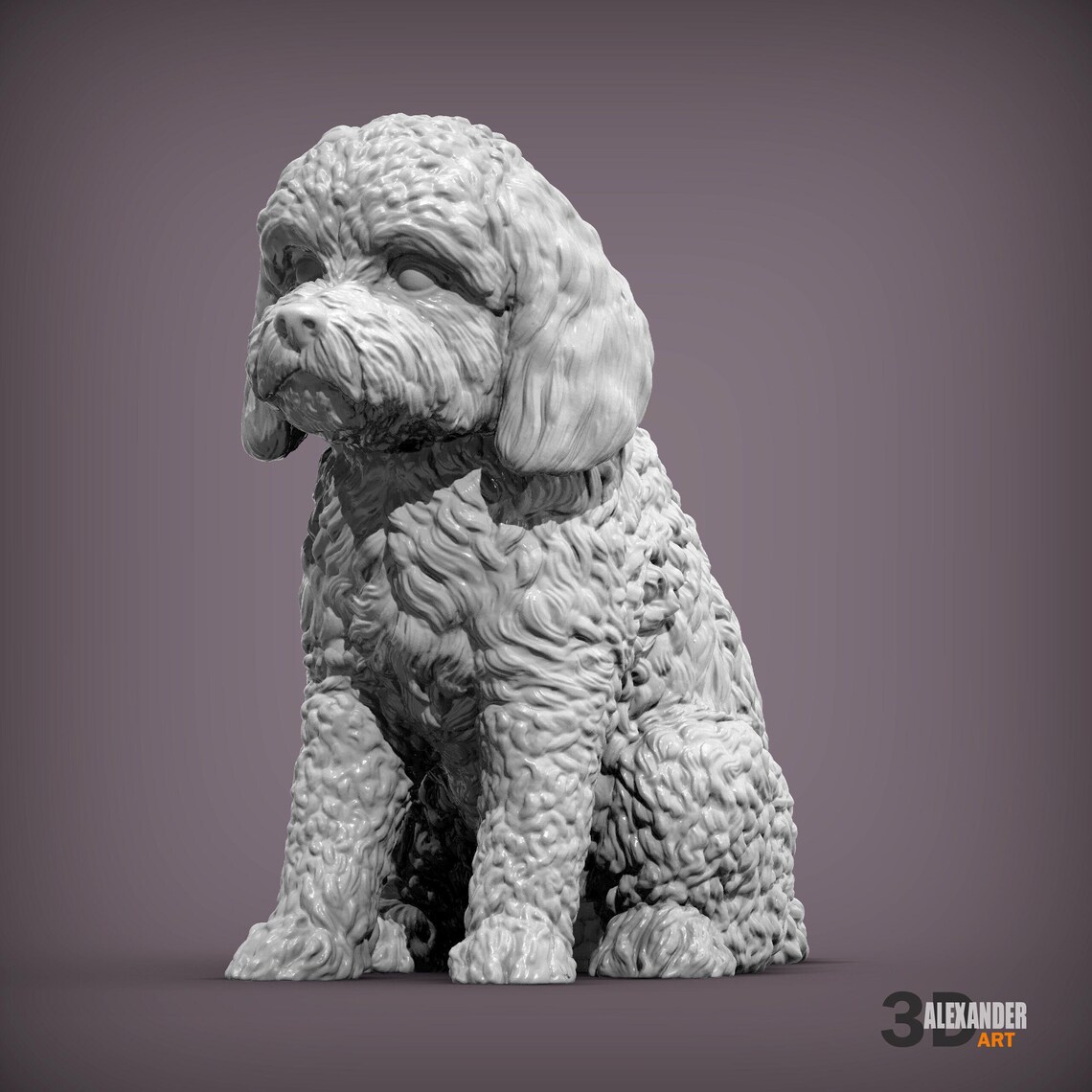 Custom Cockapoo Sculpture, Personalized Cockerpoo Statue, Poodle Mix ...