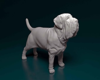 Neapolitan Mastiff Figurine | Custom Mastino Napolitano Sculpture | Pet Memorial Statue and Dog Lover Gift