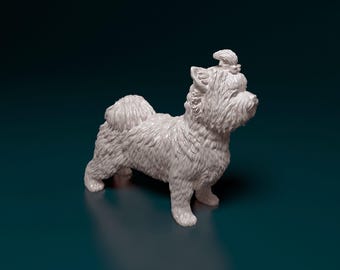 Biewer Terrier Figurine | Custom Tricolor Yorkie Sculpture | Pet Memorial Statue and Dog Lover Gift