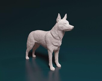 Australian Kelpie Figurine | Custom Sheepdog Sculpture | Pet Memorial Statue and Dog Lover Gift