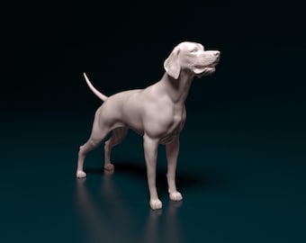 English Pointer Figurine | Custom Bird Dog Sculpture | Pet Memorial Statue and Dog Lover Gift