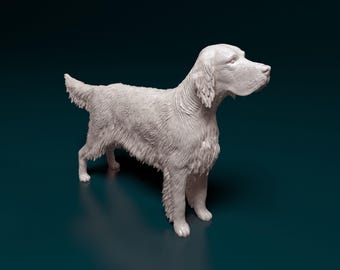 English Setter Figurine | Custom Gun Dog Sculpture | Pet Memorial Statue and Dog Lover Gift