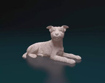 Yorkshire Terrier Figurine Dog | Minimalist Home Decor | Pet Memorial Statue | DIY or Custom Paint Sculpture | Cake Top