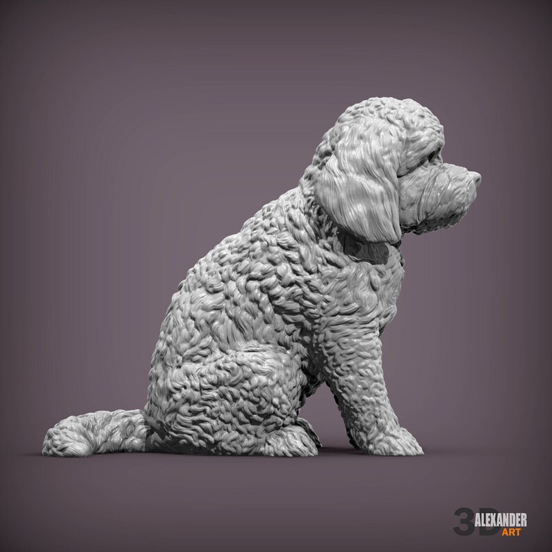 Custom Cockapoo Sculpture, Personalized Cockerpoo Statue, Poodle Mix ...