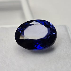 Blue Tanzanite 13–14 Ct Emerald Cut AAA Certified Loose Gemstone Fine Jewelry Stone