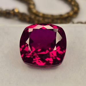 Certified Natural Mozambique Ruby 7–8 Ct Cushion Cut Loose Gemstone for Rings and Fine Jewelry