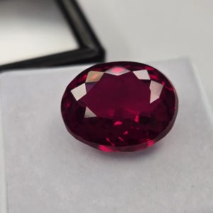 Mozambique Ruby Oval Cut Gemstone, 9-10 Ct Natural Loose Stone for Jewelry Making