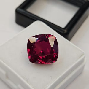 Natural Mozambique Ruby Cushion Cut Gemstone, 9-10 Ct, July Birthstone, Jewelry Making