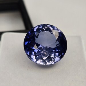 Certified Blue Tanzanite Round Cut 10–11 Ct AAA Loose Gemstone for Jewelry Making
