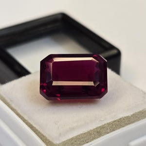 Natural Red Ruby Pair 11–12 Ct Total Emerald Cut Mozambique Gemstones, Matching Loose Rubies for Rings, Earrings & Jewelry Making
