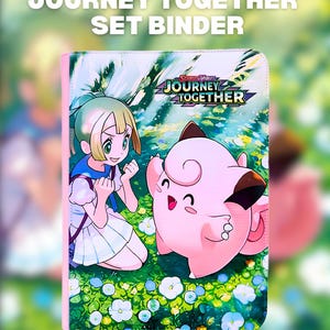 Journey Together Pokémon Set Binder – UV Printed Trading Card Binder – PVC-Free Pokémon Card Organizer