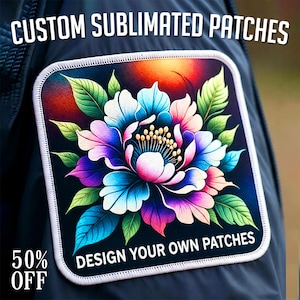 Custom Photo Patch: Personalized Full Color Logo Patch, Sublimated Patches