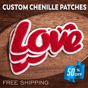 Custom Chenille Patches | Personalized Letters | Custom Varsity Letter Patches | Script Letters | DIY Jackets & Apparel | Custom Name Patch