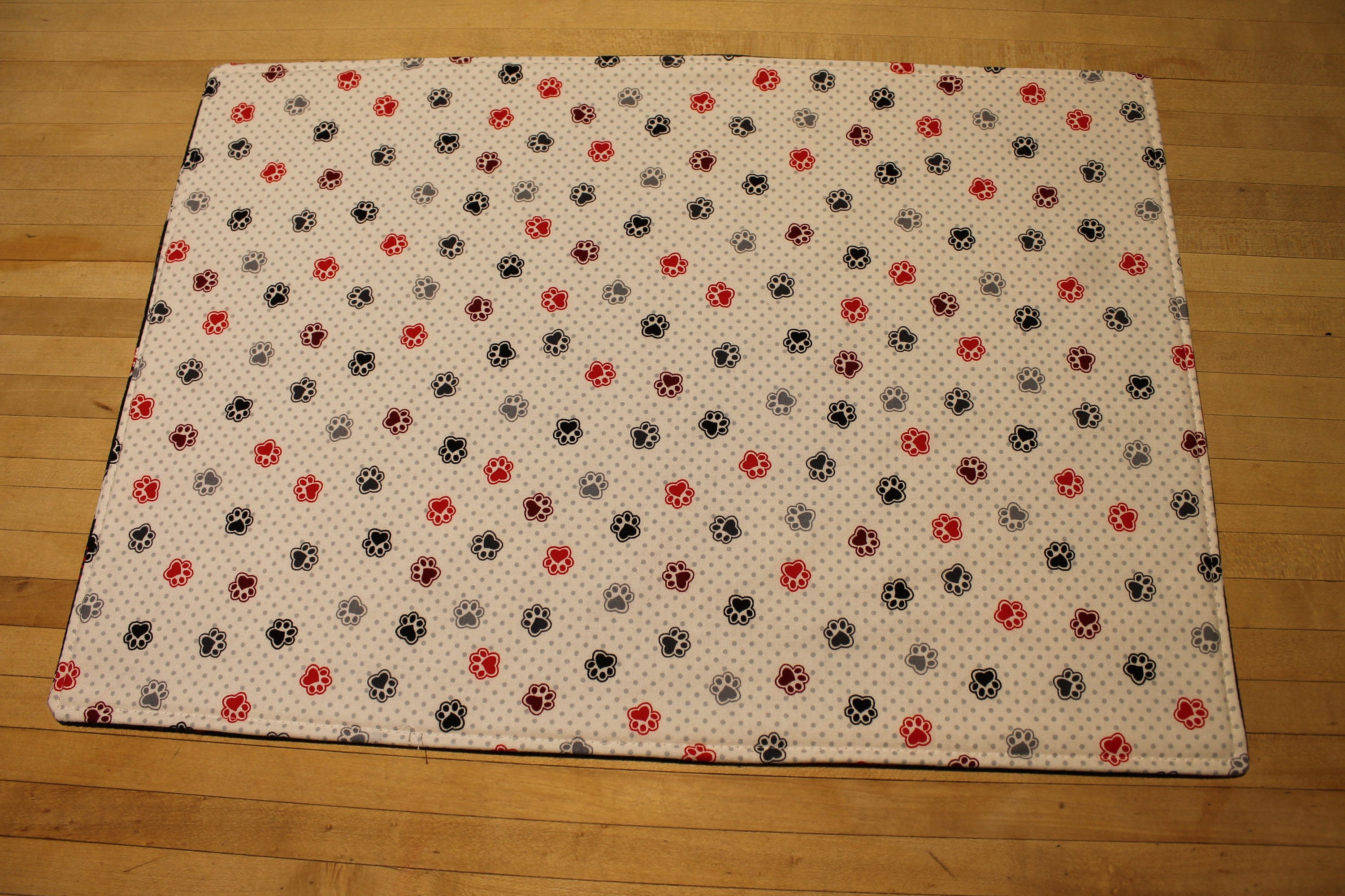 Scotties Dog Placemat Dog Paw Placemat Argyle Placemat Feeding Etsy UK